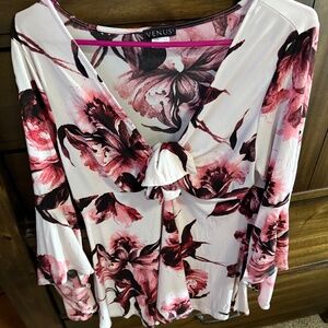VENUS PINK FLORAL BLOUSE